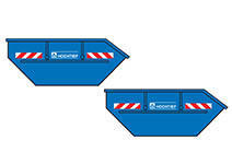 072-2245 - H0 - Set aus 2 Absetzmulden -HOCHTIEF- mit Erdaushub